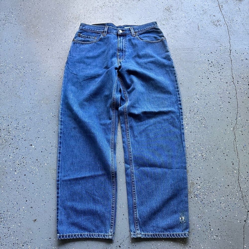 Levis 501s Vintage 90s W34 L30 Blue Denim Paper Tag Straight Fit - Picture 8 of 8